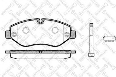 Комплект тормозных колодок, дисковый тормоз STELLOX купить