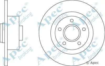 Тормозной диск APEC braking купить