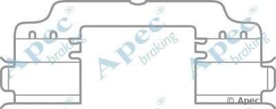 Комплектующие, тормозные колодки APEC braking купить
