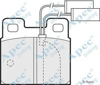 Комплект тормозных колодок, дисковый тормоз APEC braking купить