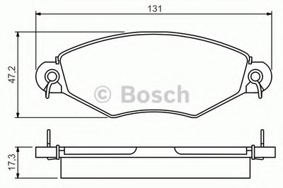 Комплект тормозных колодок, дисковый тормоз BOSCH купить