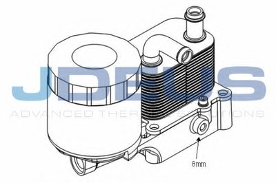 масляный радиатор, двигательное масло JDEUS купить