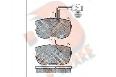 Комплект тормозных колодок, дисковый тормоз R BRAKE купить