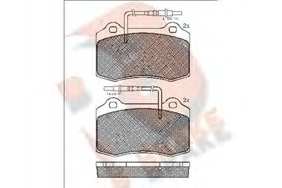 Комплект тормозных колодок, дисковый тормоз R BRAKE купить