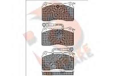 Комплект тормозных колодок, дисковый тормоз R BRAKE купить