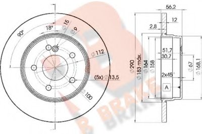 Тормозной диск R BRAKE купить