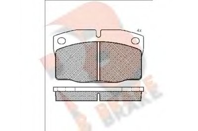 Комплект тормозных колодок, дисковый тормоз R BRAKE купить