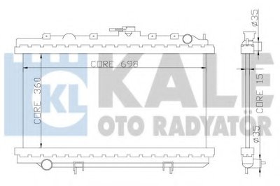 Радиатор, охлаждение двигателя KALE OTO RADYATÖR купить