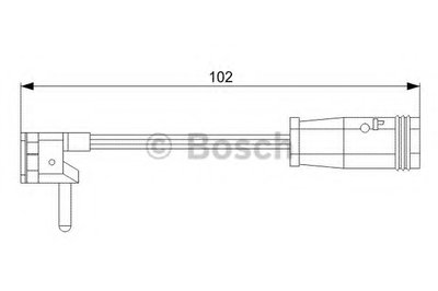 Датчик износа тормозных колодок (передних) MB E-class (W211/S211) 02-09 (L=102mm) (1шт.)