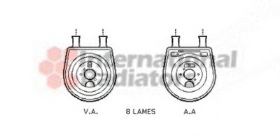 масляный радиатор, двигательное масло VAN WEZEL купить