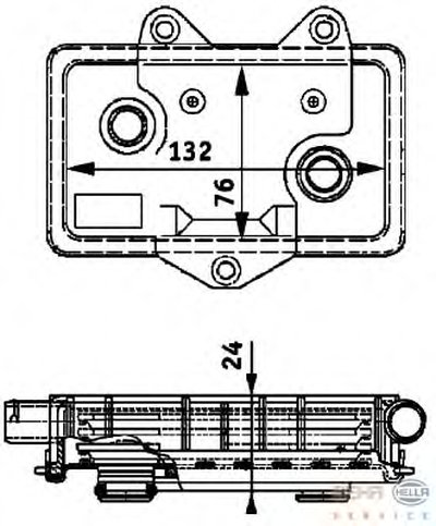 масляный радиатор, двигательное масло BEHR-HELLA купить