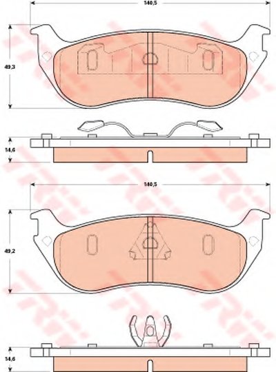 Комплект тормозных колодок, дисковый тормоз TRW купить