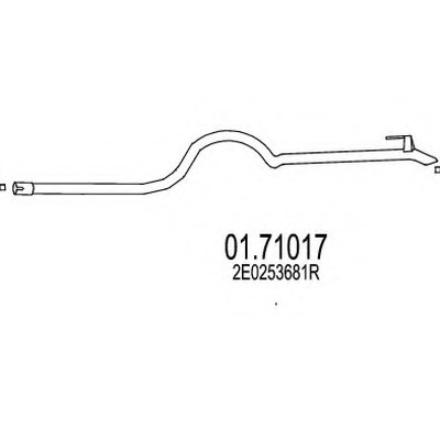 Труба выхлопного газа MTS купить