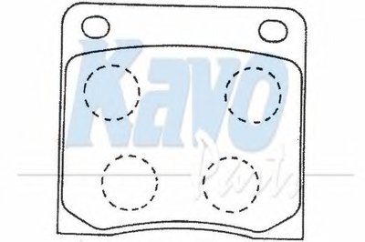 Комплект тормозных колодок, дисковый тормоз MK KASHIYAMA KAVO PARTS купить