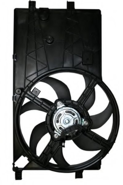 Вентилятор радиатора Citroen Nemo/Peugeot Bipper1.3/1.4D 07- (с диффузором)
