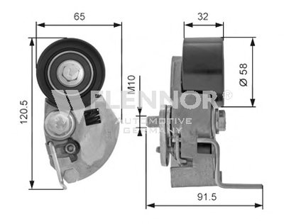 Натяжной ролик, ремень ГРМ FLENNOR купить