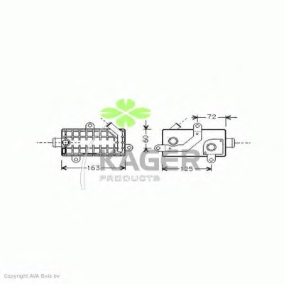 масляный радиатор, двигательное масло KAGER купить