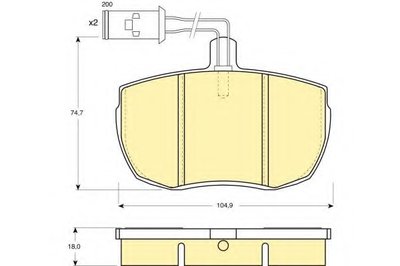 Комплект тормозных колодок, дисковый тормоз GIRLING купить