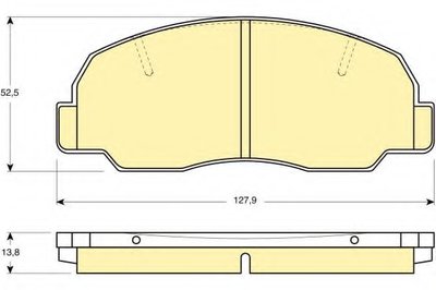 Комплект тормозных колодок, дисковый тормоз GIRLING купить