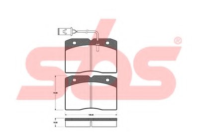 Комплект тормозных колодок, дисковый тормоз sbs купить