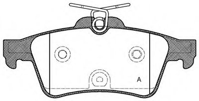 Комплект тормозных колодок, дисковый тормоз ADVANCE OPEN PARTS купить