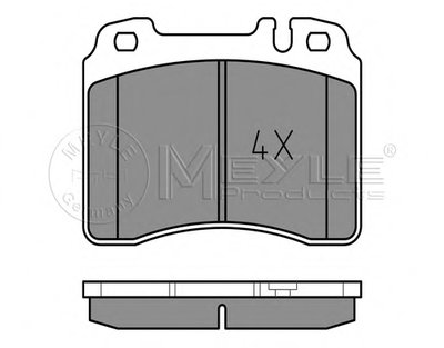 Комплект тормозных колодок, дисковый тормоз PLATINUM PAD MEYLE купить