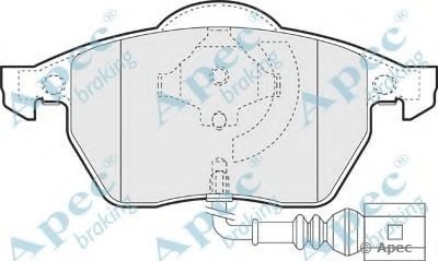 Комплект тормозных колодок, дисковый тормоз APEC braking купить