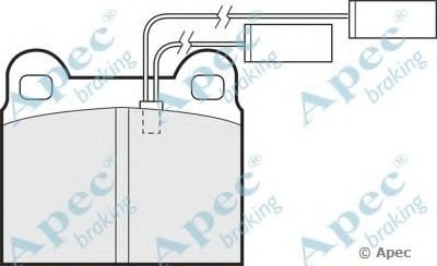 Комплект тормозных колодок, дисковый тормоз APEC braking купить