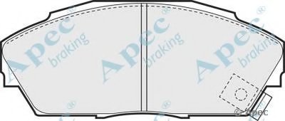 Комплект тормозных колодок, дисковый тормоз APEC braking купить