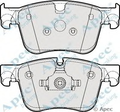 Комплект тормозных колодок, дисковый тормоз APEC braking купить