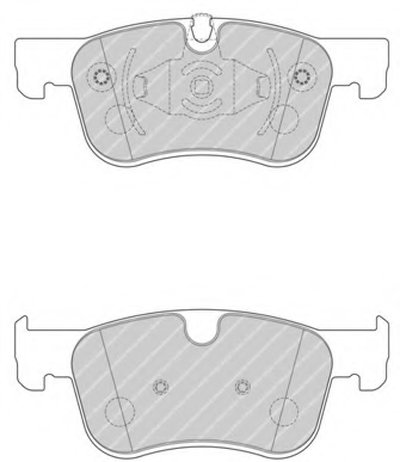 Комплект тормозных колодок, дисковый тормоз PREMIER FERODO Придбати