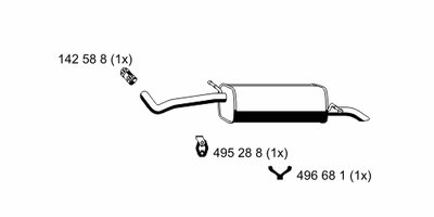 Глушитель выхлопных газов конечный ERNST купить
