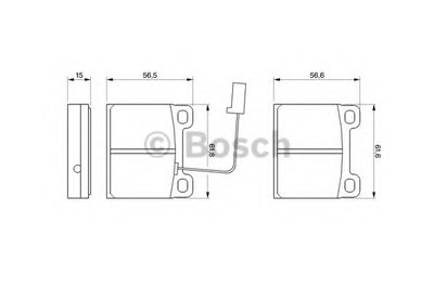 Комплект тормозных колодок, дисковый тормоз BOSCH купить