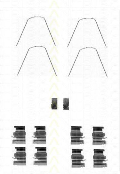Комплектующие, колодки дискового тормоза TRISCAN купить
