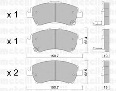 Колодки тормозные (передние) Toyota Avensis/Verso 08-18/Corolla/Auris 06-15