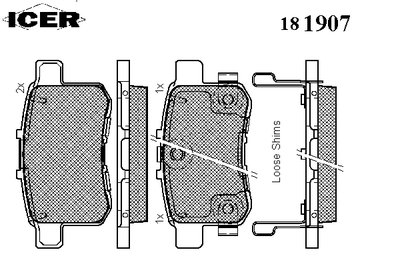 Колодки тормозные (задние) Honda Accord VIII/IX 08- 