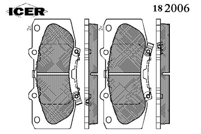 Колодки тормозные (передние) Toyota Hilux 05-/Fortuner 04-15