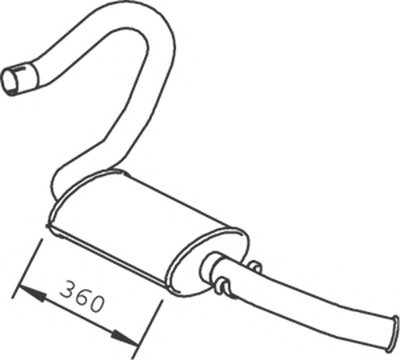 Глушитель выхлопных газов конечный DINEX купить