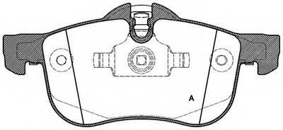 Комплект тормозных колодок, дисковый тормоз ADVANCE OPEN PARTS купить