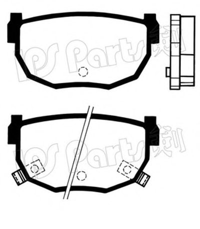 Комплект тормозных колодок, дисковый тормоз IPS Parts IPS Parts купить