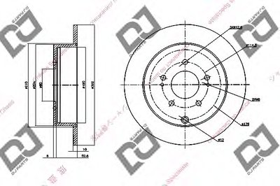 Тормозной диск DJ PARTS купить