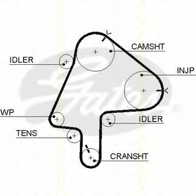 Ремень ГРМ TRISCAN купить