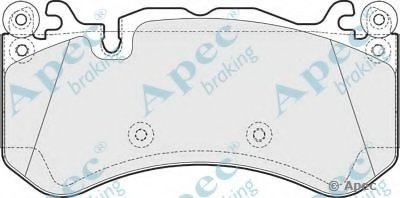 Комплект тормозных колодок, дисковый тормоз APEC braking купить