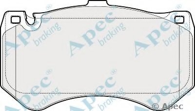 Комплект тормозных колодок, дисковый тормоз APEC braking купить