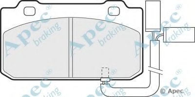 Комплект тормозных колодок, дисковый тормоз APEC braking купить