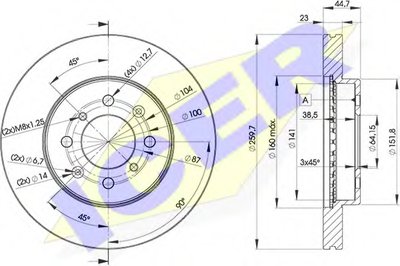 Тормозной диск ICER купить