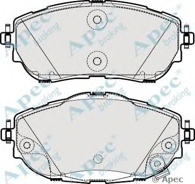 Комплект тормозных колодок, дисковый тормоз APEC braking купить