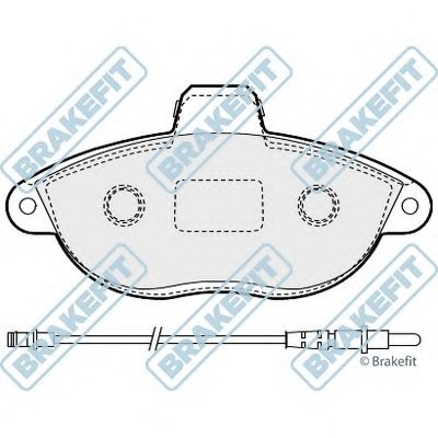 Комплект тормозных колодок, дисковый тормоз Brake Fit APEC braking купить