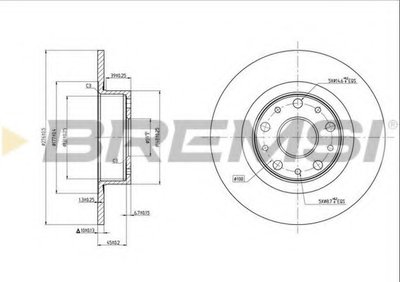 Тормозной диск BREMSI купить