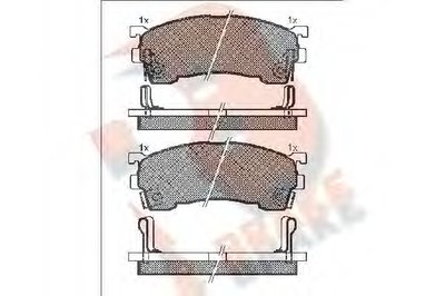 Комплект тормозных колодок, дисковый тормоз R BRAKE купить